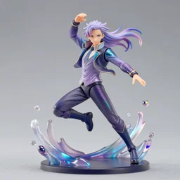 putin russia isolated vinyl figure, figure photography, dynamic pose, holographic undertones, motion shapes color design, glitter accents on figure, anime stylized, sharp focus, accurate fictional proportions, high delicate defined details, ethereal lighting