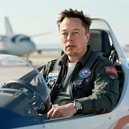 movie still of Elon Musk as a pilot in the movie Top Gun: Maverick (2022)