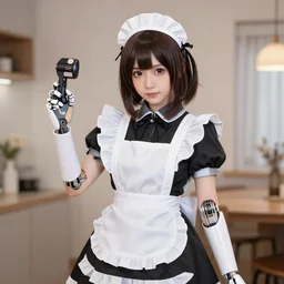 beautiful maid android fembots