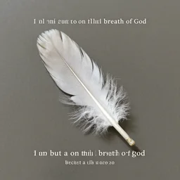 i am but a feather on the breath of god