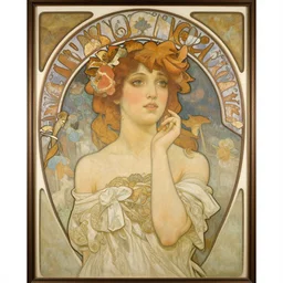 a portrait in the style of anna dittmann and ross tran and alphonse mucha.