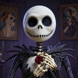 portrait of jack skellington, intricate, highly detailed, ray tracing, digital painting, artstation, concept art, smooth, sharp focus, illustration, art by artgerm and greg rutkowski and alphonse mucha, 8 k