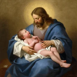 the birth of jesus coming out of the womb