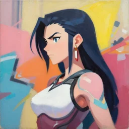 greg manchess portrait painting of kusanagi motoko as overwatch character, medium shot, asymmetrical, profile picture, organic painting, sunny day, matte painting, bold shapes, hard edges, street art, trending on artstation, by huang guangjian and gil elvgren and sachin teng
