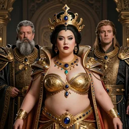 portrait, mei from overwatch as the queen of an ancient civilization, by diego gisbert llorens and donato giancola, regal, chubby, dramatic lighting, intricate, hyper realistic, hyperdetailed, centered, cinematographic