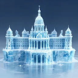 Palace made of ice, concept art, by Greg Rutkowski, artstation