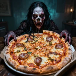 very creepy pizza