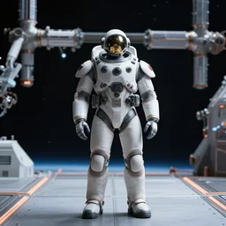 cinematic shot epic portrait an space marine standing infront of lighting in a space station, broad light, ambient occlusion, volumetric light effect, made by ivan aivazovsky, peter mohrbacher, greg rutkowski, ross tran, steven belledin, thomas kinkade, matte painting, trending on artstation, 4 k, perfectly defined features, digital painting, cinematic, epic, highly detailed,
