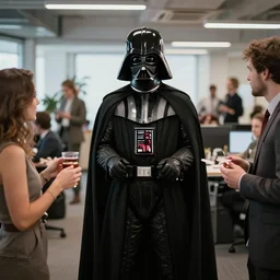 darth vader at a office party