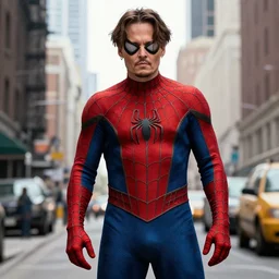 Johnny depp as Spider-Man