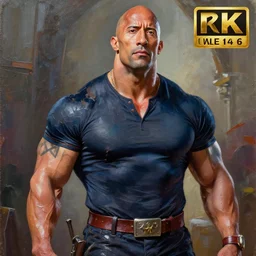 an oil painting of dwayne johnson dressed as all might from my hero academia by artgerm, real life, alot of paint smears, middle ages, hd, hdr, ue 5, ue 6, unreal engine 5, third dimensional, 3 d, disney quality cinematic 4 k wallpaper, 8 k, ultra detailed, gta 5 cover art, high resolution, artstation, award winning