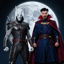 still of moon knight vs dr. strange, in the series moon knight