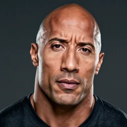 dwayne johnson!!! as drug addict, looks at the camera, close head shot