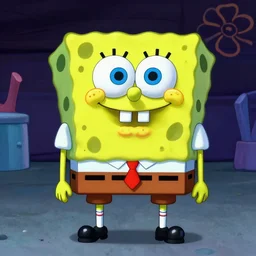 toxic fluorescent SpongeBob