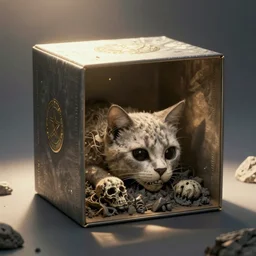 Quantum cat dead/undead in a box