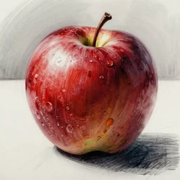 an apple drawed by junji ito