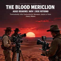 extremely detailed by roger deakins, jeremy mann, cinematography, film still, ( the blood meridian, burning red desert horizon, violent west )