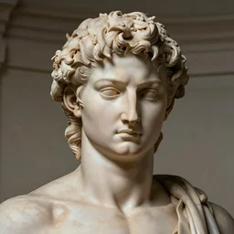 a portrait of dio brando depicted as god by michelangelo, high quality, detailed, very beautiful