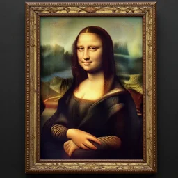 failed restoration of mona lisa, modernized features, partly ruined painting smudges