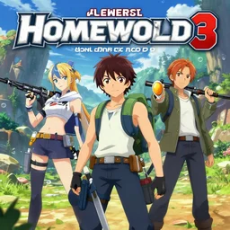 Homeworld 3 game in the style of anime