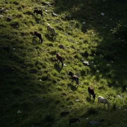now the animals slowly retreat to the shadows, out of sight.