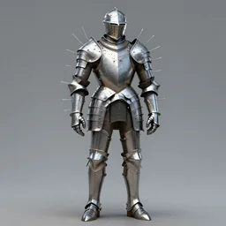 a suit of armor with medical needles sticking out all over, concept art, trending on artstation, 4k