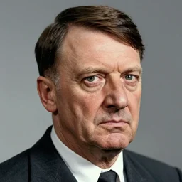 a hyper realistic portraint of adolf hilter, ultra detail, realistic.