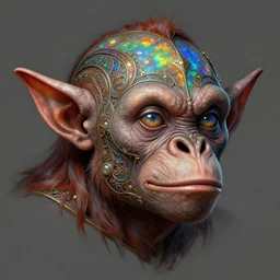 anthropomorphic d 2 0 goblin head in opal darkiron mr. bean rainbow meme head, intricate, elegant, highly detailed orang - utan, digital painting, artstation, concept art, sharp focus, illustration, art by artgerm, bob eggleton, michael whelan, stephen hickman, richard corben, wayne barlowe, greg rutkowski, alphonse mucha, 8 k
