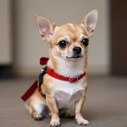 chihuahua as robin from dc, dslr photo