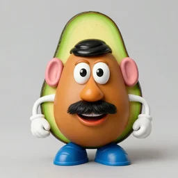 avocado based on mr. potato head