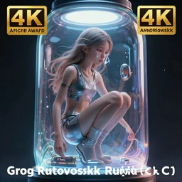 a young, slender girl, girl in cryocapsule container, photo realistic, dynamic lighting, artstation, poster, volumetric lighting, 4 k, award winning, in the style of greg rutkowski, intricate, hyperdetalized, smooth, cyberpunk, tech