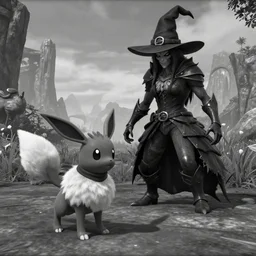 trailcam footage grayscale low saturation video game elden clay growlithe : murkrows reprisal star valley resident evil unreal engine mismagius oblivion mystery dungeon ultrahd resident eevee wearing bandanna fighting giratina as malenia, the old god wearing a witch hat pokemon nextgen