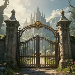 gate to a new world, fantasy, realistic