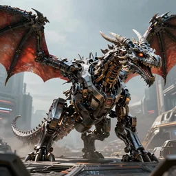 film still of a mechanical dragon in a marvel movie, science fiction industrial hard science, 8 k, render octane