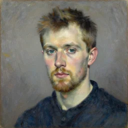 impressionist painting of a portrait of peter forsberg