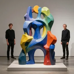 modern sculpture visionary art color and shapes by tristan eaton and james jean