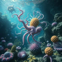 creatures infusion digitaltransformation image underwater surrealism parfait luscious contemporaryart kaur fractal submerged [... ] natgeo fractal apocalyptic illustration groundwater venetian
