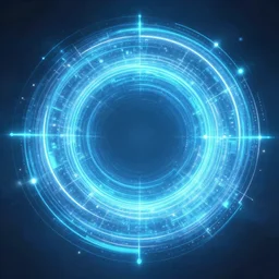 elven glowing tech circles