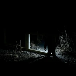 dark photograph of new saw trap