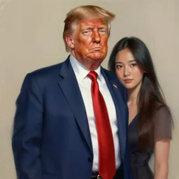 donald trump instead of lucifer morningstar from lucifer artwork netflix by feng zhu, alena aenami artworks
