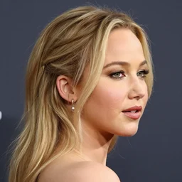 tinder profile picture of Jennifer Lawrence, high detail, photography