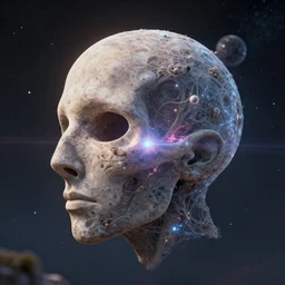 multiverse to the middle of the soul, photorealistic, 3D style