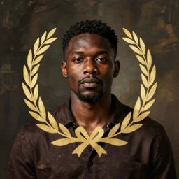 black man, logo