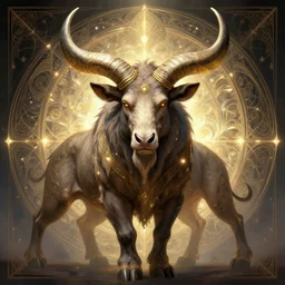 symmetry!! portrait of minotaur, sci - fi, glowing lights!! intricate, elegant, highly detailed, digital painting, artstation, concept art, smooth, sharp focus, illustration, art by artgerm and greg rutkowski and alphonse mucha, 8 k