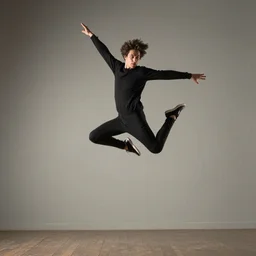 man jumping by Leonardo