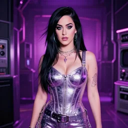 hacker anarchy dreamscape with Katy perry