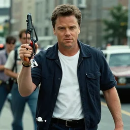 matt damon in team america world police, film still, cinematic action,