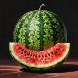 bob ross as a watermelon