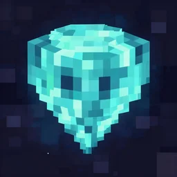 minecraft diamond block texture cyberpunk style