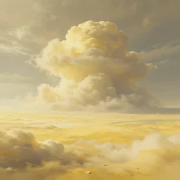 a desolate dreamscape on venus, clouds, volumetric, yellows and whites, cinematic wide shot, concept art, matte painting